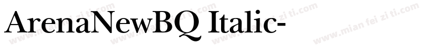 ArenaNewBQ Italic字体转换